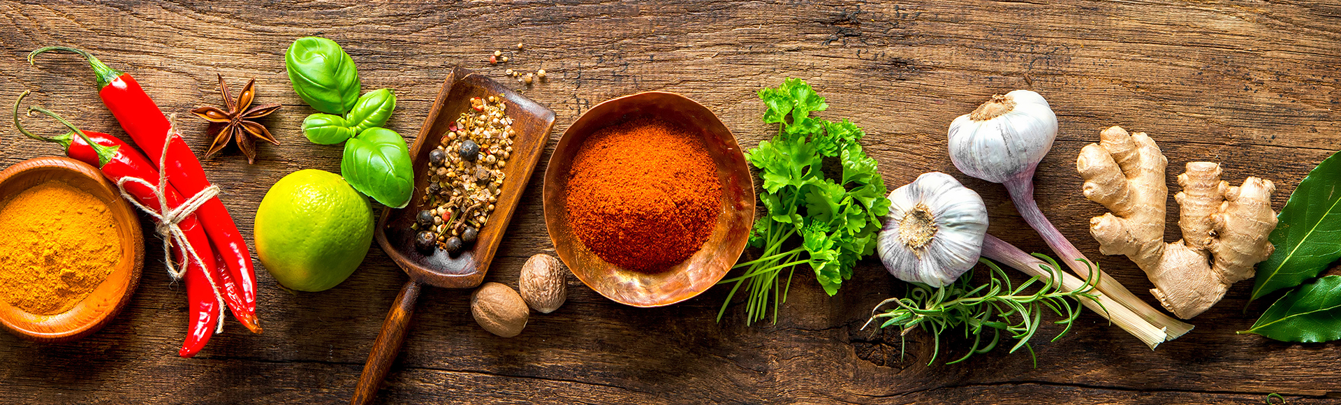 table of spices