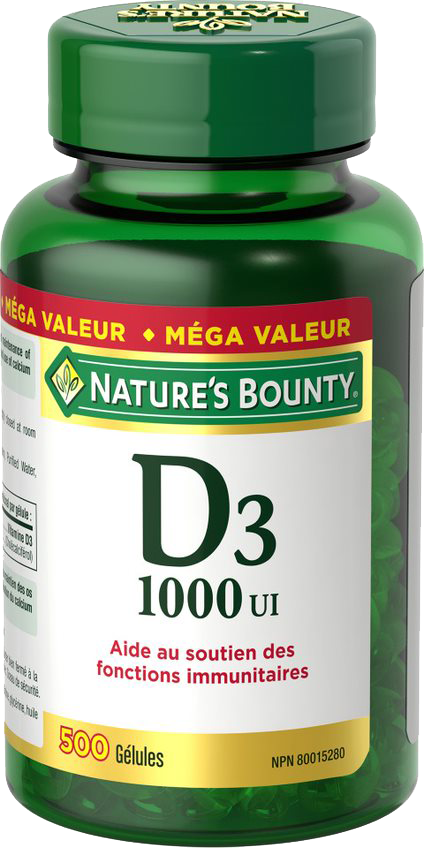 Vitamine D3 1000UI 500