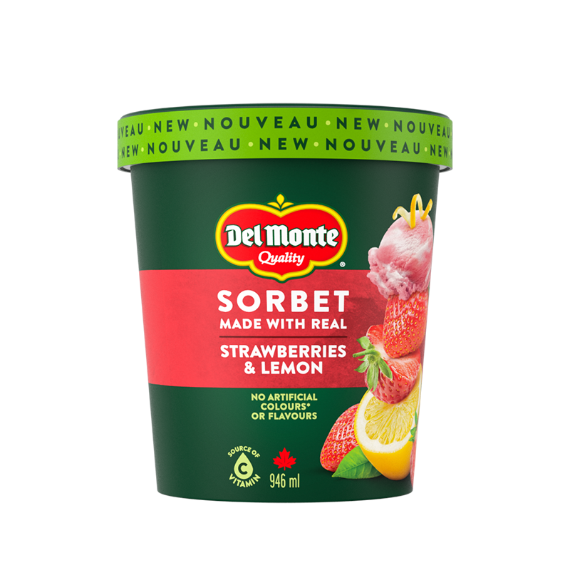 Del Monte strawberry and lemon tub