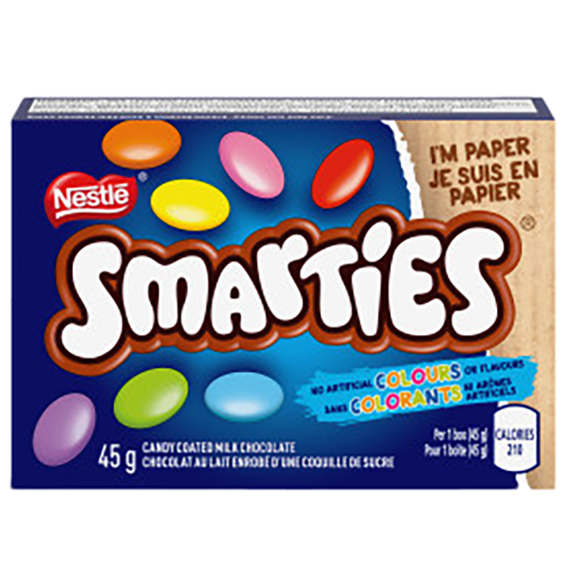 SMARTIES candy coated milk chocolate 45 g