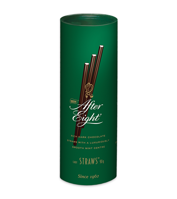 AFTER EIGHT Mint Chocolate Straws, 90 grams.