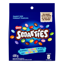 SMARTIES candy coated milk chocolate Family Pouch 400 g