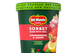 Del Monte strawberry and lemon tub