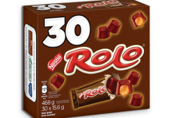 Lot de 30 mini-barres ROLO juniors, 30 unités, 30 x 15,6 grammes.