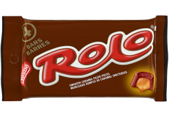 ROLO, 4 x 52 g. Quatre délicieux rouleaux de chocolat fourrés au caramel onctueux.