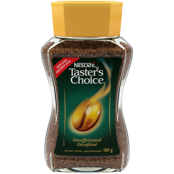 NESCAFÉ Taster's Choice Decaf Coffee, 100 grams.